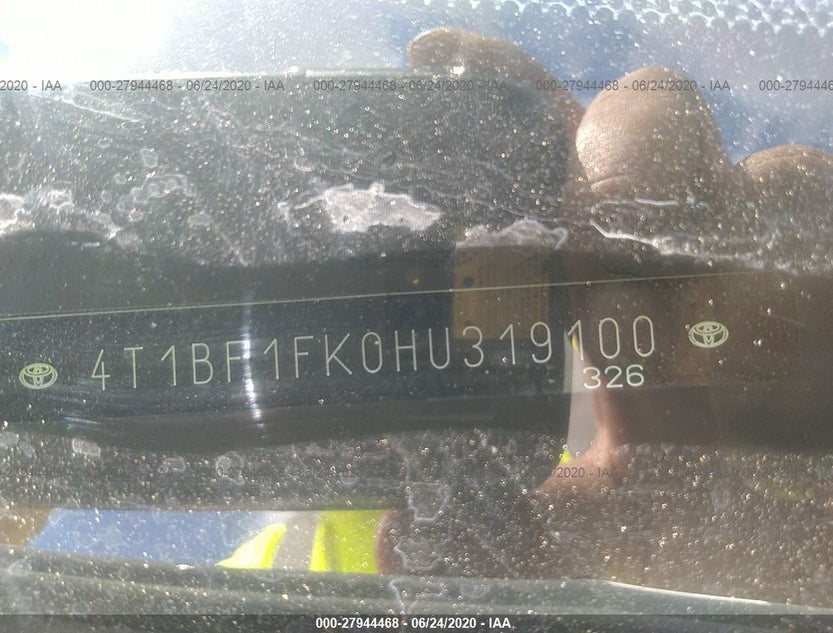 4T1BF1FK0HU319100