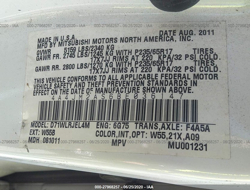 4A4JM2AS6BE036147