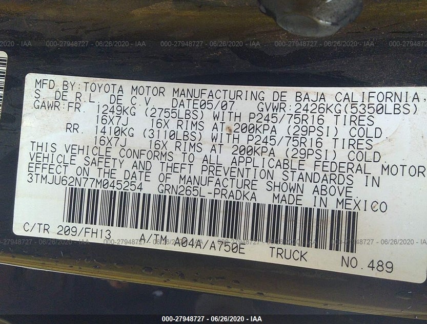 3TMJU62N77M045254
