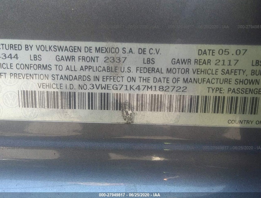 3VWEG71K47M182722
