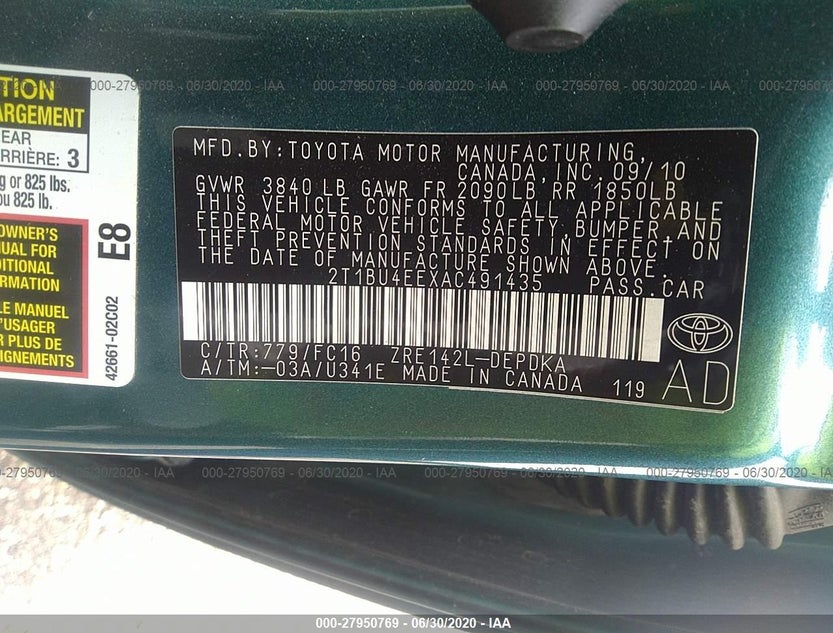 2T1BU4EEXAC491435