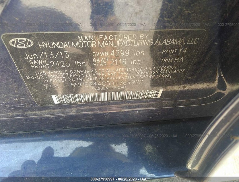 5NPEB4AC5DH764922