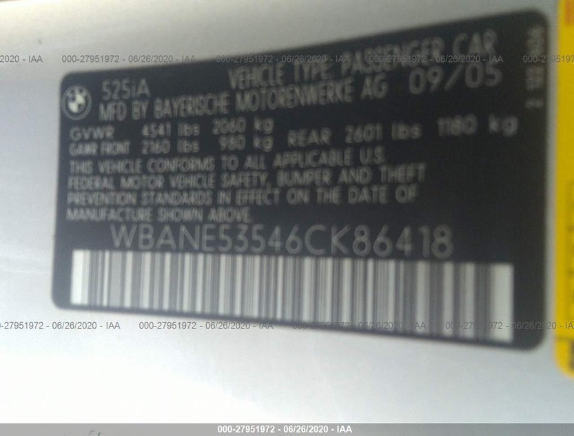 WBANE53546CK86418