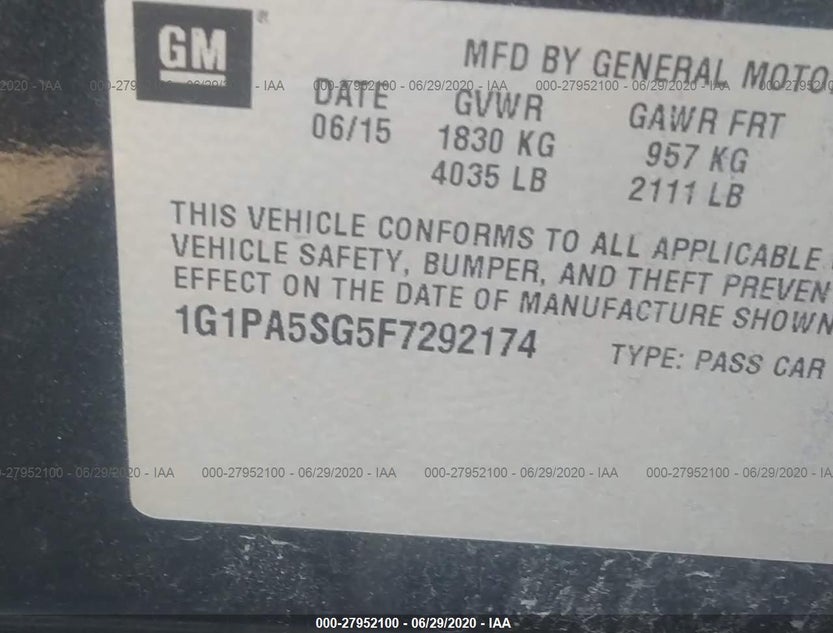 1G1PA5SG5F7292174