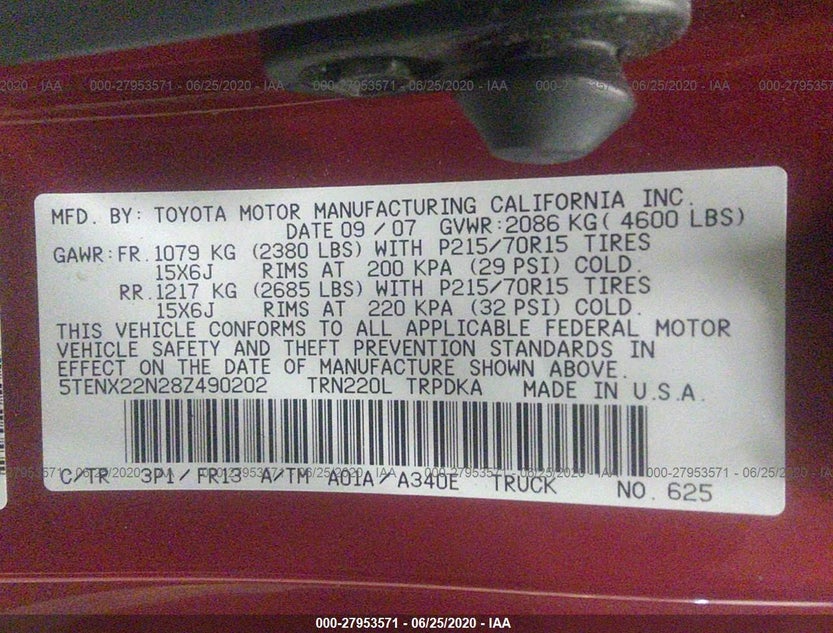 5TENX22N28Z490202