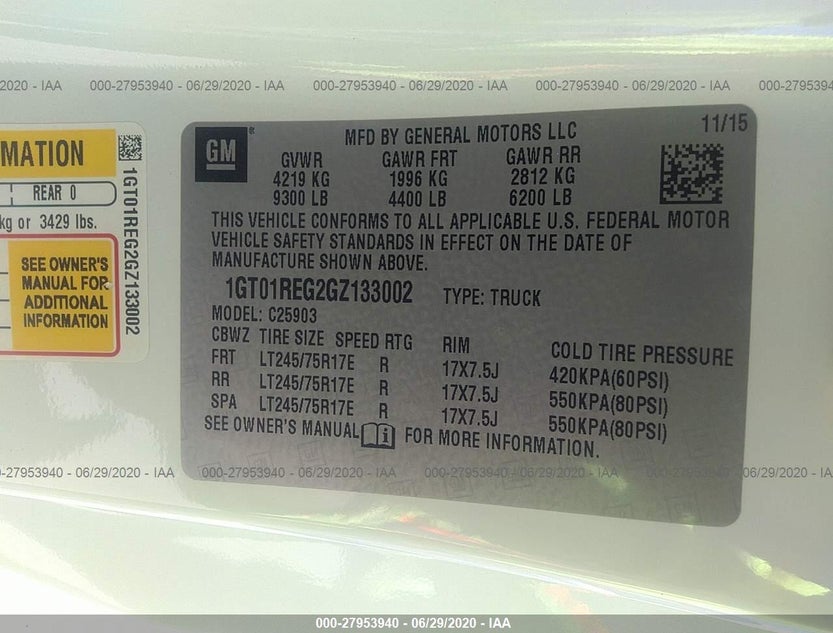 1GT01REG2GZ133002