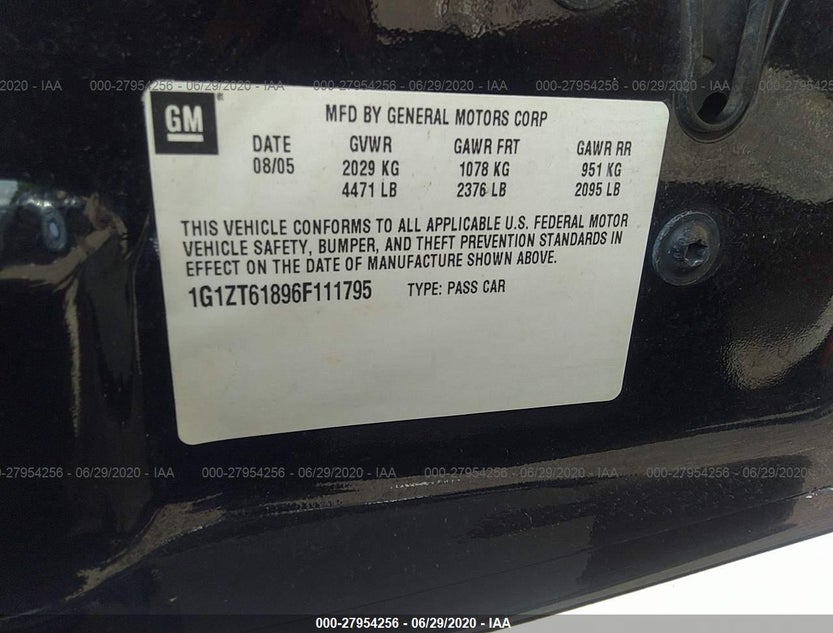 1G1ZT61896F111795