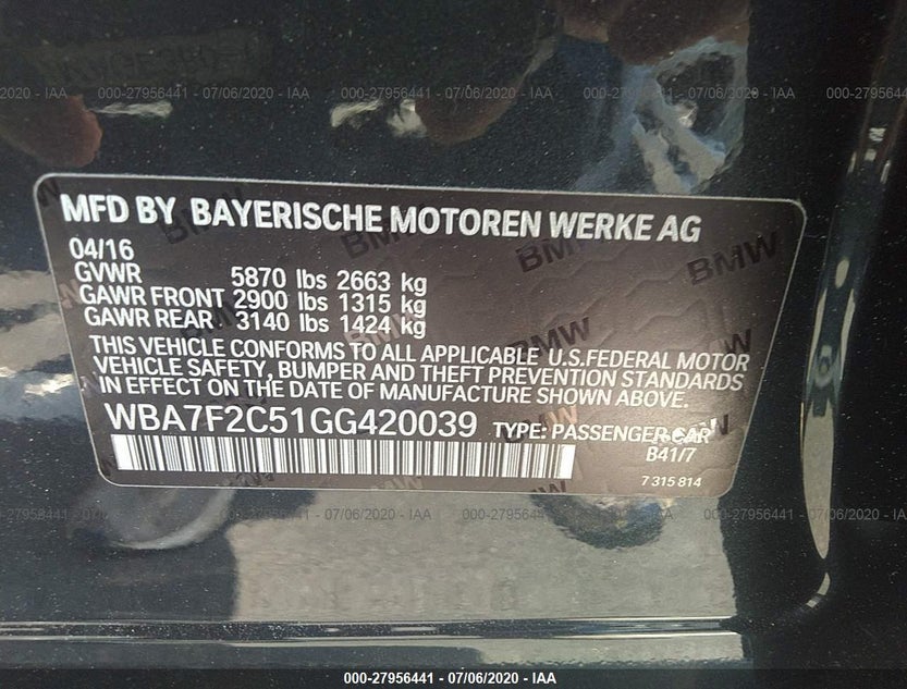 WBA7F2C51GG420039