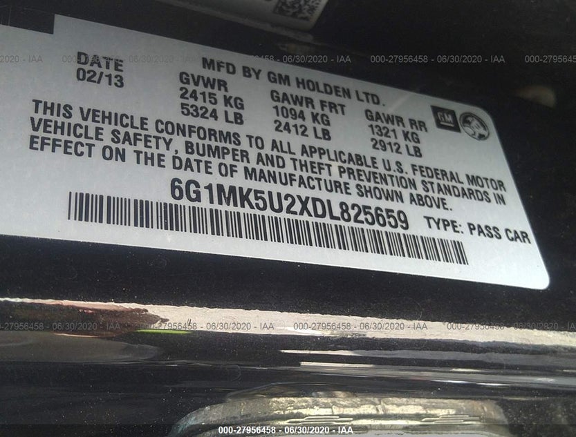 6G1MK5U2XDL825659