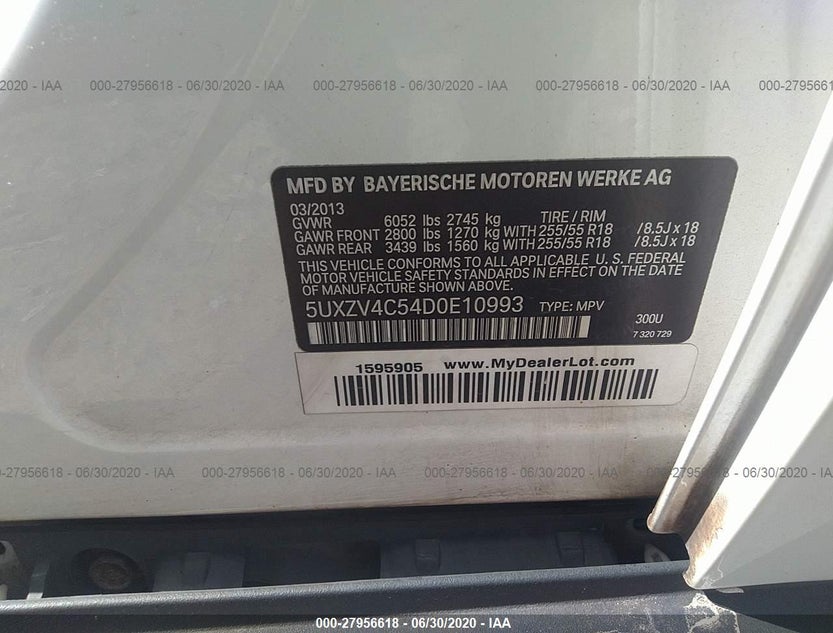 5UXZV8C55D0E10993