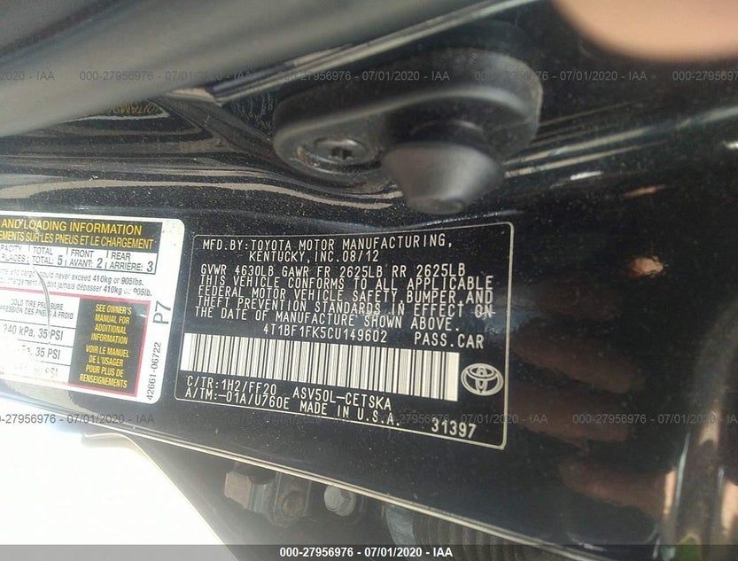 4T1BF1FK5CU149602