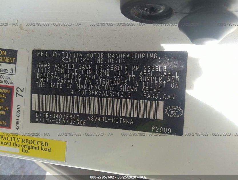 4T1BF3EK7AU531219