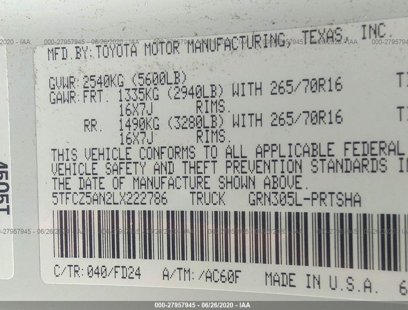 5TFCZ5AN2LX222786