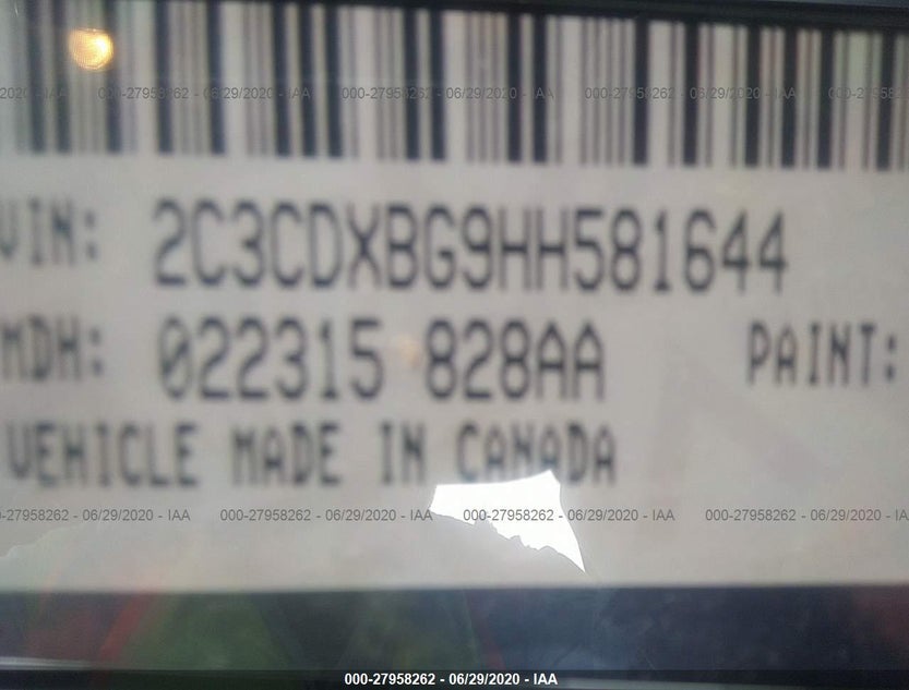 2C3CDXBG9HH581644