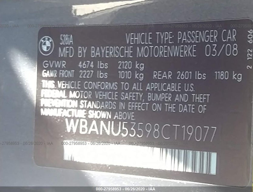 WBANU53598CT19077