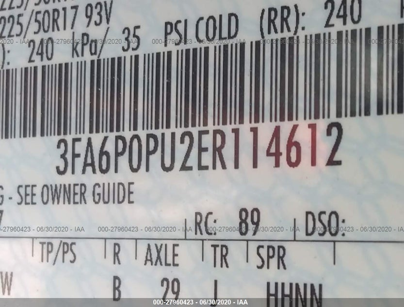 3FA6P0PU2ER114612