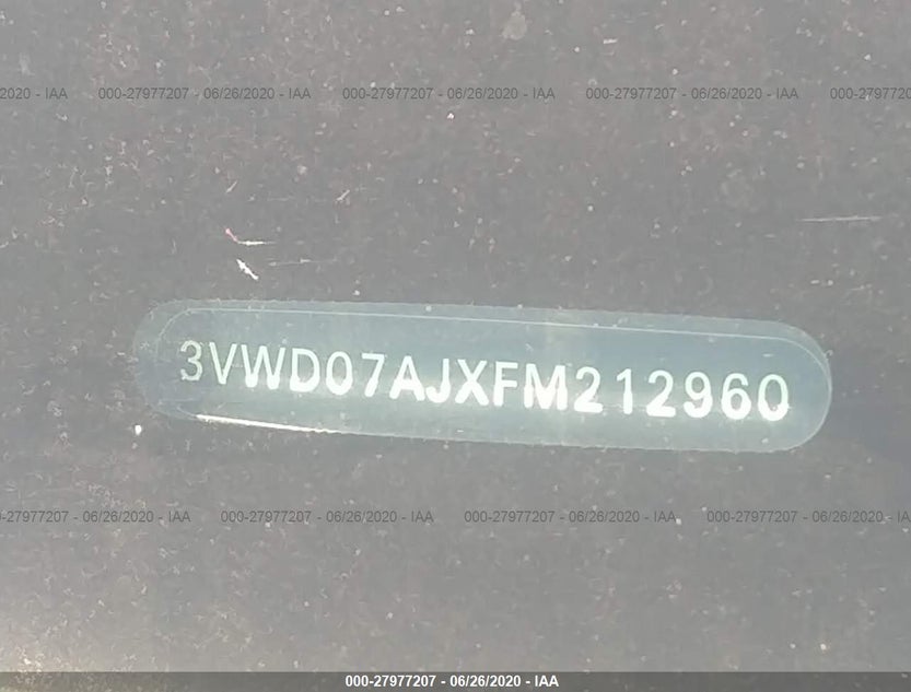 3VWD07AJXFM212960