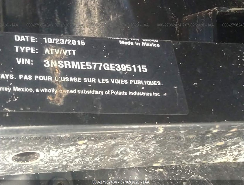 3NSRME577GE395115