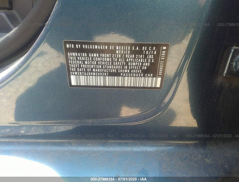 3VW2B7AJ8HM249297
