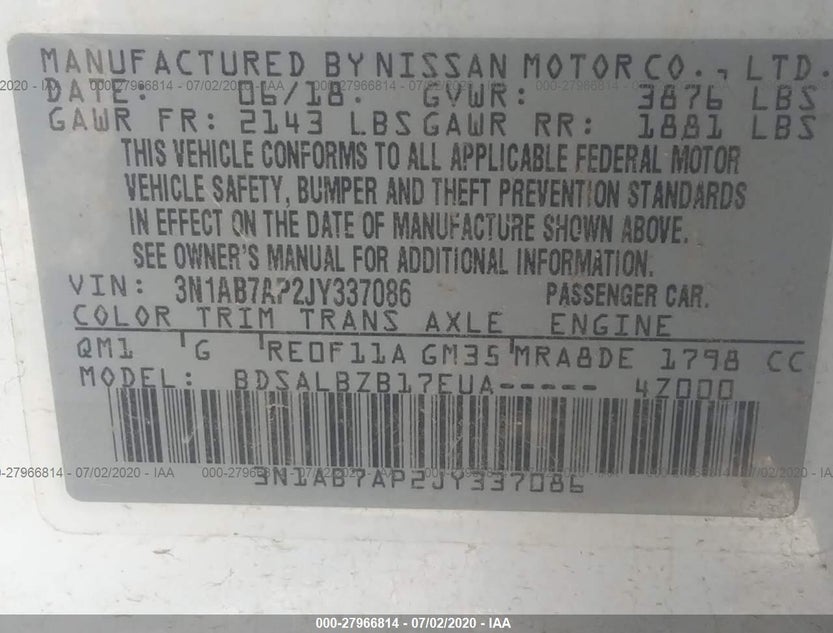 3N1AB7AP2JY337086