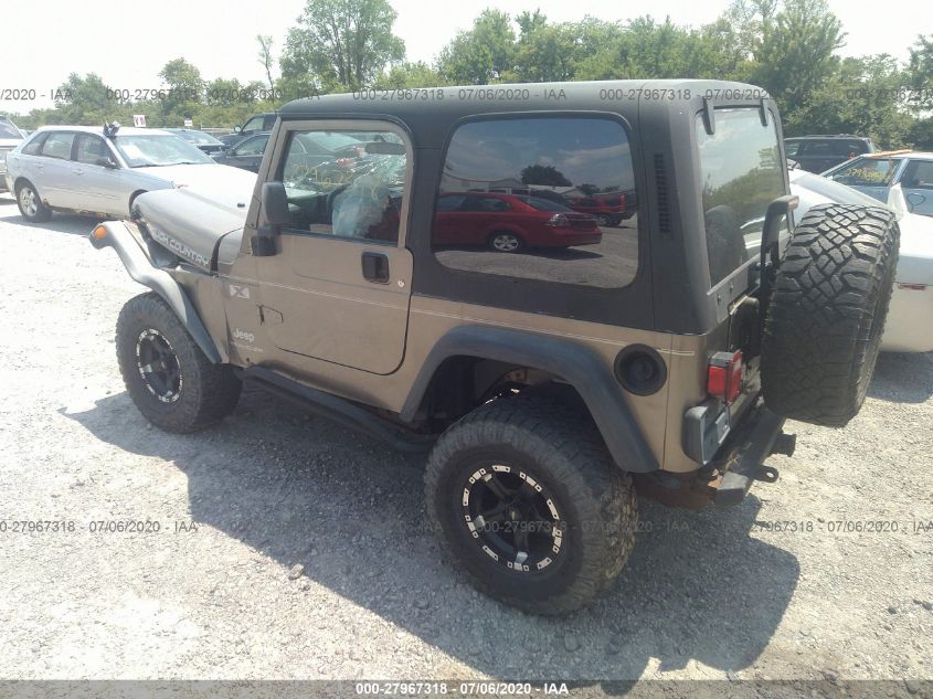 2003 Jeep Wrangler X VIN: 1J4FA39SX3P344311 Lot: 27967318