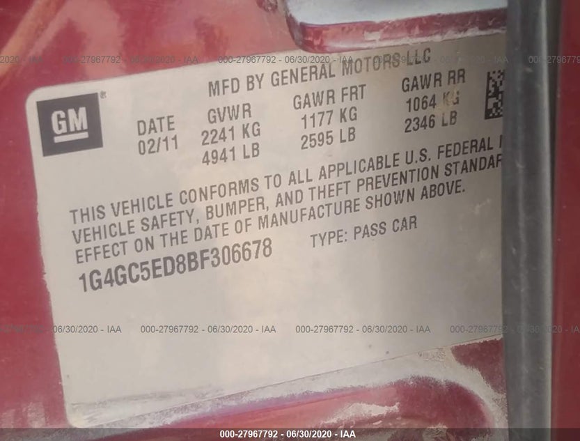 1G4GC5ED8BF306678