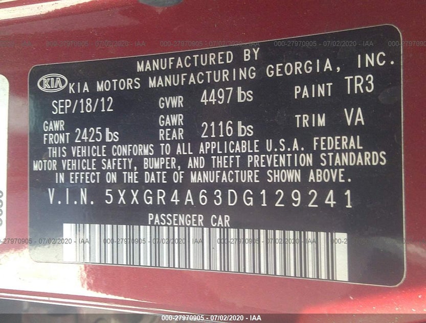 5XXGR4A63DG129241