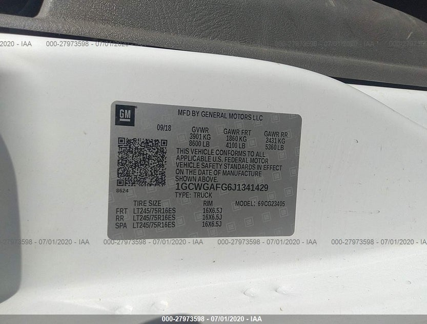 1GCWGAFG6J1341429