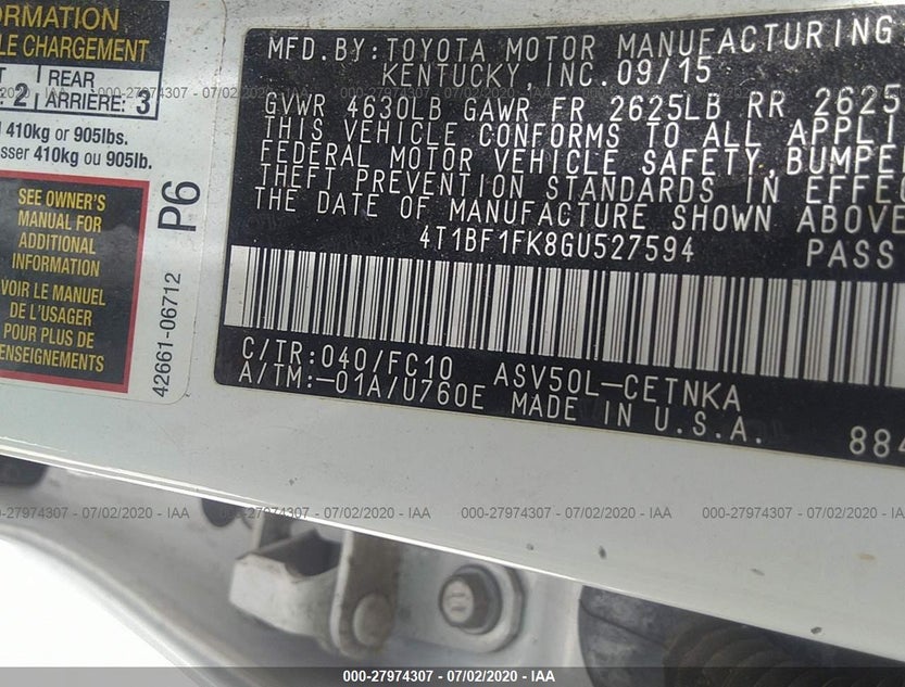 4T1BF1FK8GU527594