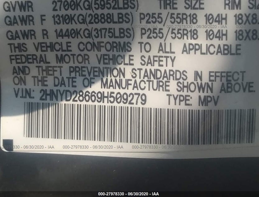 2HNYD28669H509279
