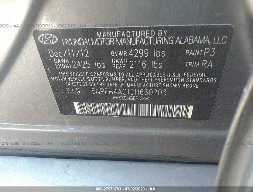 5NPEB4AC1DH660203