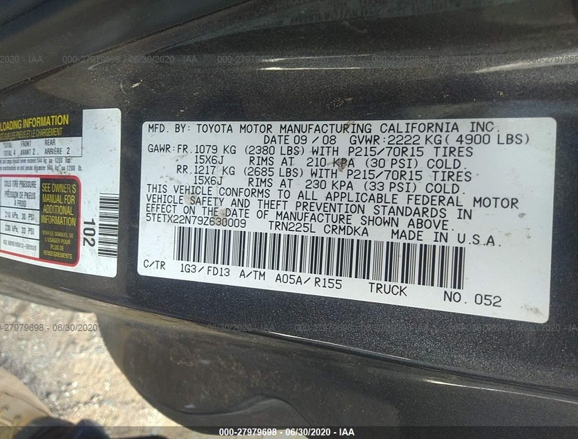 5TETX22N79Z630009