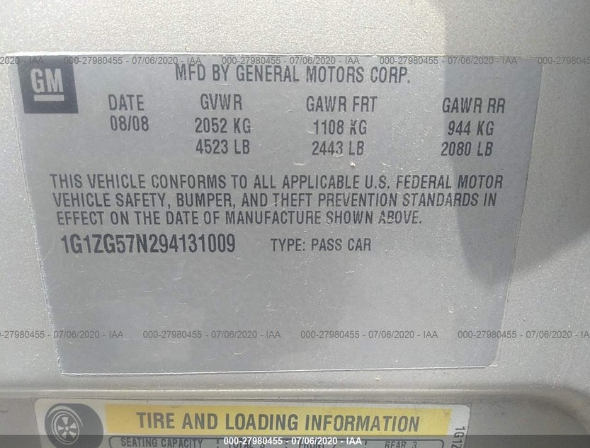 1G1ZG57N294131009