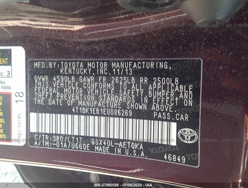 4T1BK1EB1EU086269