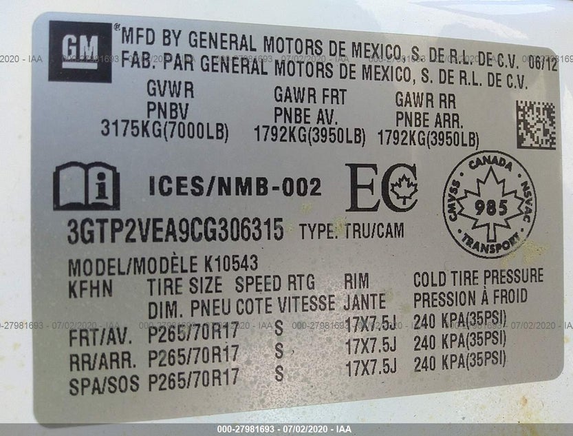3GTP2VEA9CG306315
