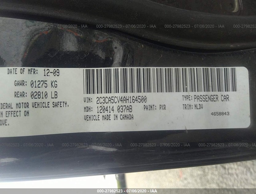 2C3CA5CV4AH164500