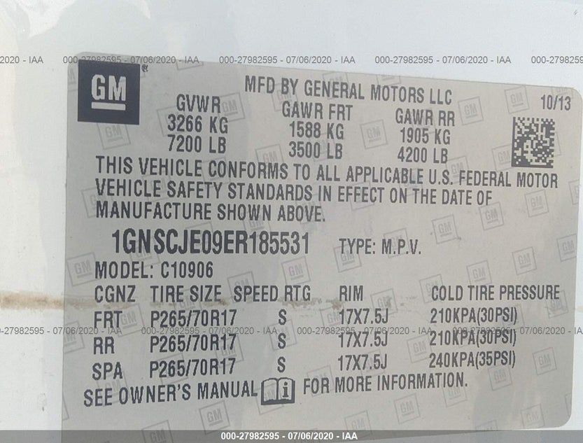 1GNSCJE09ER185531