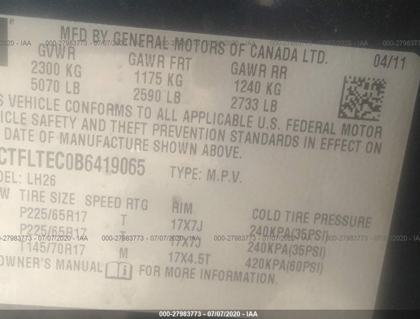 2CTFLTEC0B6419065