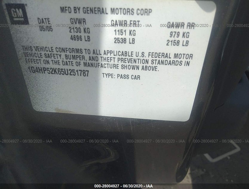 1G4HP52K65U251787