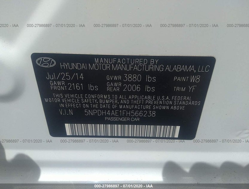 5NPDH4AE1FH566238