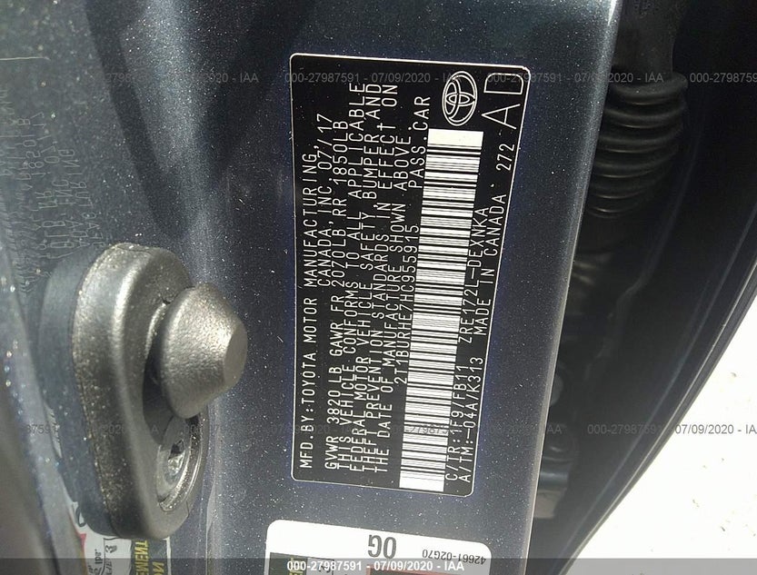 2T1BURHE7HC955915