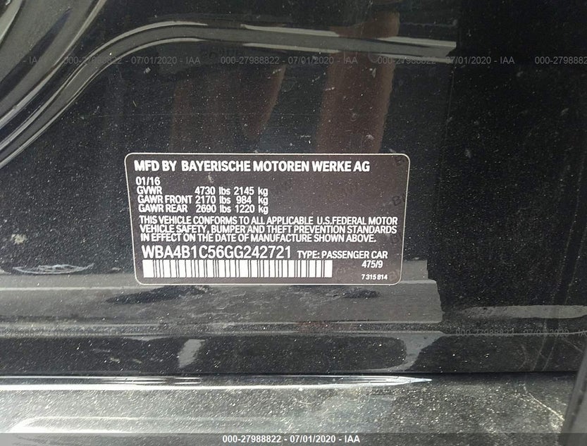 WBA4B1C56GG242721