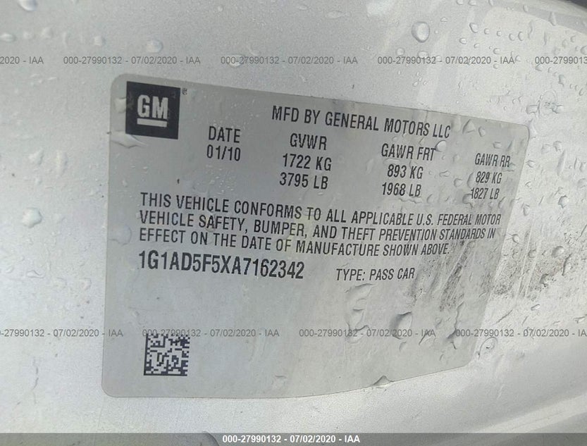 1G1AD5F5XA7162342