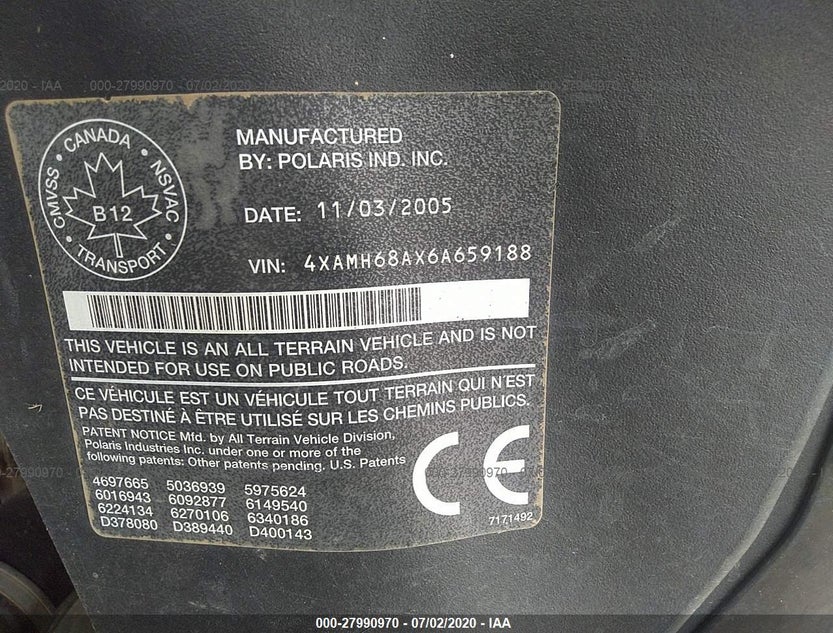 4XAMH68AX6A659188