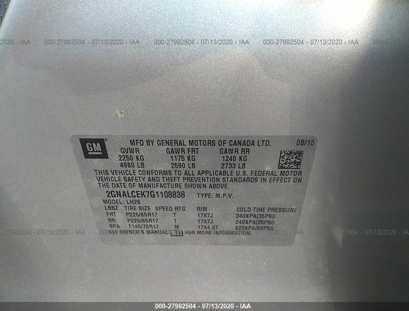 2GNALCEK7G1108838