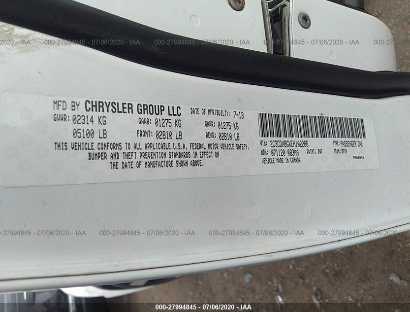 2C3CDXBGXEH102286