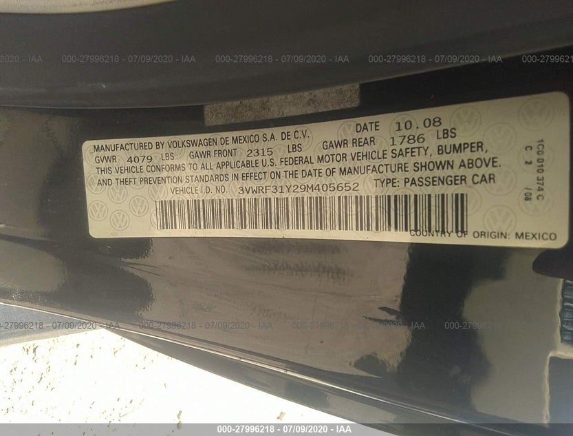 3VWRF31Y29M405652