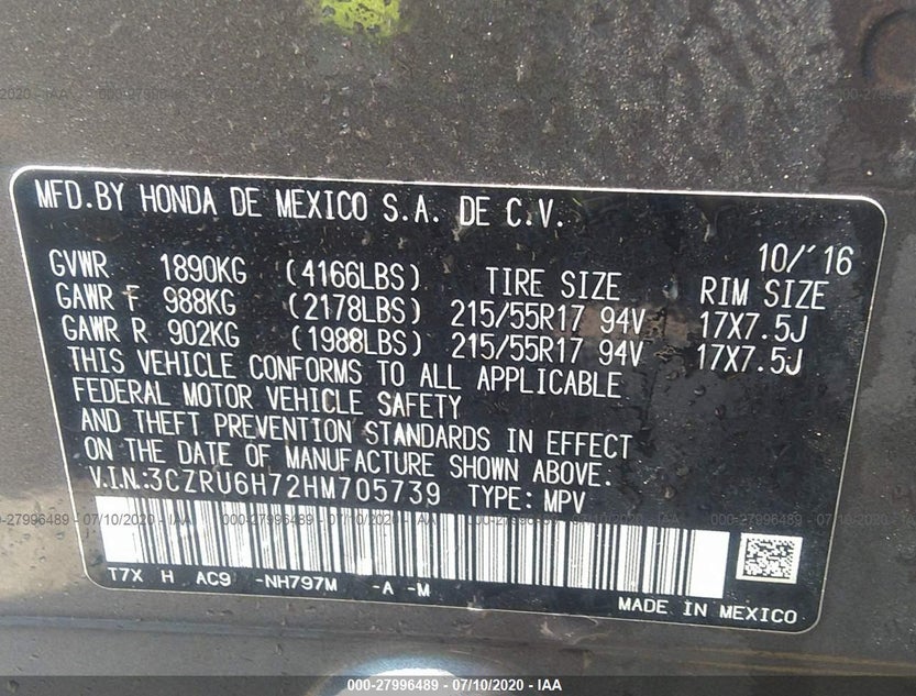 3CZRU6H72HM705739