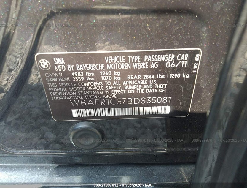 WBAFR1C57BDS35081