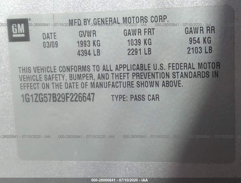 1G1ZG57B29F226647